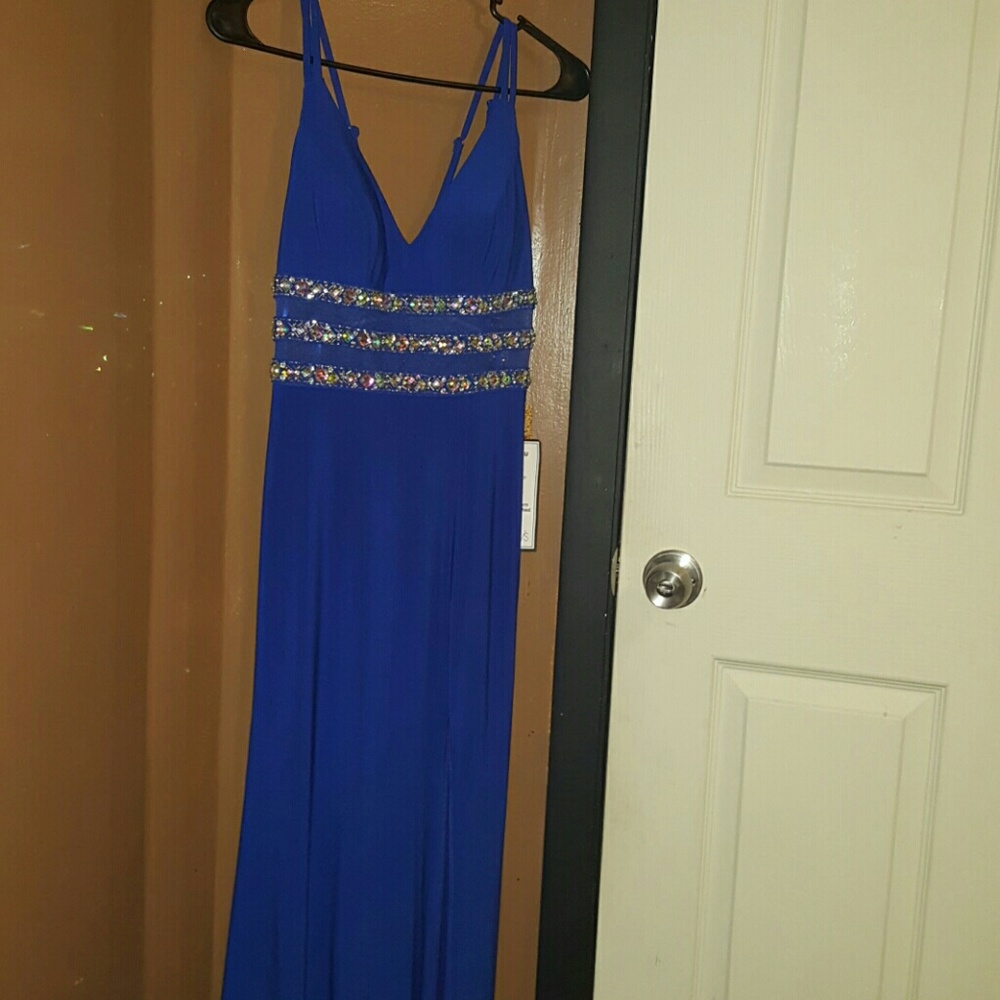Blue prom dress